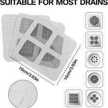 Shower & Bathtub Hair Catcher - Easy To Use, Drain Filter Stickers, Disposable Drain Covers, Suitable For Shower, Sink, And Laundry Room, Easy To Stick, Hair Stopper Drain Cover, Disposable Drain Filter, Bathroom Hair Catcher Plug, Drain Cover, Kitchen Sink Filter, Disposable Shower Drain Hair Collector, Floor Drain Filter Stickers, Hair Stopper For Bathroom Bathtub, Bathroom Accessories Back To School