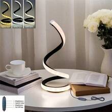 现代可伸缩螺旋 LED 灯具有三种色温无限调光模式，适用于卧室、书房、咖啡店装饰照明、节日装饰氛围照明 现代可伸缩螺旋 LED 灯具有三种色温无限调光模式，适用于卧室、书房、咖啡店装饰照明、节日装饰氛围照明