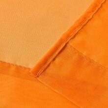 2 Panels Solid Color Orange Sheer Curtains Elegant Rod Pocket Window Voile Panels Drapes For Bedroom Living Room (52X95 Inches) - 亮橙色 - 查看 9