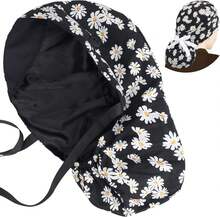 Scrub Caps For Women Surgical Caps Nurse Hat Functional Ponytail Holder For Long Hair Single Or Satin-Lined - White - View 1