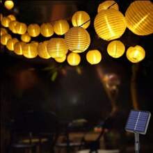 1 Stück 5M10LED/8M20LED Solar Lichterkette in Weiß, warmweißes Licht, mit 8 Beleuchtungsmodi, geeignet für Garten, Party, Hochzeit und Hofbereich Dekoration