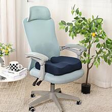 1pc Memory Foam Foam Height-Increasing And Enlarged Outdoor Courtyard Seat Cushion Anti-Slip, Home Decoration Outdoor Rest Slow Rebound Pillow Seat Cushion, Upgraded Accessories Ergonomic Spine Protection Support Seat Cushion, Office Chair Long-Term Sitting Seat Cushion, Car Height-Increasing Cushion, Anti-Slip Bottom