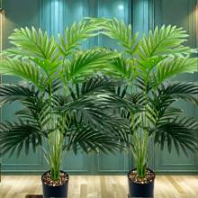 1pc UV Resistant Artificial Palm Tree - Real Touch Artificial Greenery, Perfect For Wedding Decor, Rome Decor, Home Decor, Garden Decor And Indoor/Outdoor Decorations,Fake Plants