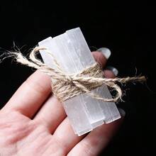5/10/20pcs Natural Selenite Stick Chips, Natural Selenite Crystal Sticks, Gypsum White Quartz Wands, Raw White Quartz Gypsum Mineral Specimen Points For Meditation, Decorative Display - White - View 4