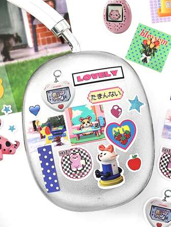 2pcs Synthetic Paper Stickers, 4 Seasons Radio Series, Japanese Food Bullet Journal Decoration, Suitable For Gifts, Office, Home, Marking, Labels, Classrooms, Entertainment Toys, Student Journals, Creative Retro Decorative Stickers,School Supplies,Back To School