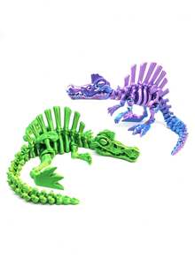 1pc 3D Printed Spinosaurus Dinosaur Model - Adjustable Jaws And Joints, Swinging Model, Home Decoration, And Novelty Gifts, Suitable For Collectible Dinosaur Toys For Dinosaur Biology Enthusiasts
