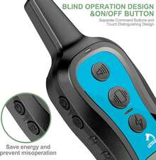 Dog Training Collar Dog Shock Collar With Remote - 3 Training Modes, Beep, Vibration And Shock, Up To 1000 Ft Remote Range, Rainproof For Small Medium Large Dogs - Blue - View 6