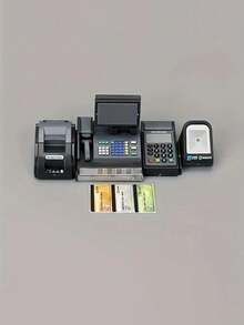 7pcs Miniature Supermarket Checkout Counter Set, Plastic Material, Teen Creative Toy, No Power Required, Suitable For Party, Holiday Gift (Needs Self-Assembly) - Multicolor - View 1