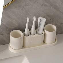 Resin Lotion Soap Dispenser For Bathroom Toothbrush Holder,Bathroom Tumbler,Vanity Tray,Bathroom Trays For Counter,Soap Dish For Vanity Countertop Accessories, Bathroom Accessory Set,Bathroom Organizer,Bathroom Accessories,Home Decor Vanity Tray For Bathroom Counter Accessories Storage - 1pc - View 7