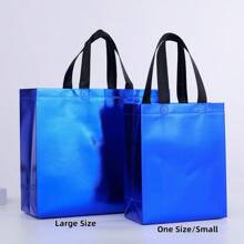2pcs Size Small Reusable Gift Bags In Colorful Colors, Sparkling, Bridesmaids, Non-Woven Bags, Waterproof Laser Shopping Bags, Party, Good Stuff Bags, With Handles, Cheapest Items Available, Shopping Bags, Party Bags, Party Gift Bags, Tote Bags With Laser Film Aluminum Foil Shopping Clothing Advertising Tote Bags