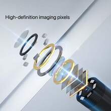 HD Waterproof 5.5mm 3 In 1 Mobile Computer Endoscope Type C Connector Automotive Industry Pipeline Auto Repair Air Conditioning Endoscope - Black - View 8