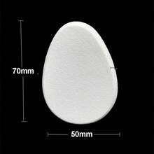 2/5/10/20个装椭圆形扁平化妆海绵，白色海绵粉扑气垫腮红化妆海绵，女士化妆配件，化妆品，便宜，房间装饰，梳妆台，旅行，卧室，化妆配件，粉扑，美妆蛋，散粉扑，化妆海绵，便宜，圣诞礼物，化妆品，化妆工具，便宜货，礼物，女士礼物，圣诞礼物 - 白色 - 查看 5