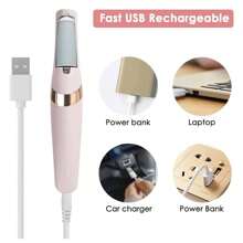 1 Electric Foot Dead Skin Remover, Electric Foot Grinder, Electronic Foot File, Creative Electronic Foot File, Household Exfoliating Tool, Rechargeable Foot Callus Remover Foot File, Professional Foot Care Kit Dead Skin Remover Foot Massager, Perfect Gift