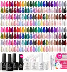 Beetles Gel Nail Polish Kit With U V Light 97Pcs Travel Holiday 45 Colors Gel Polish Set With Nail Stamp Nail Tips Base Top Coat All Season Gel Polish Starter Kit Gift For Women - 0-100 Colors Gel Nail Polish - 查看 9