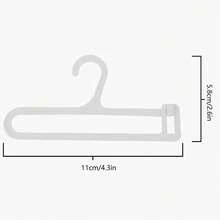 Suport pentru haine de păpuși, 1 suport de uscare din plastic, 10 umerașe pentru haine pentru Labubu și păpuși. Suporturi mici și drăguțe pentru organizarea hainelor pentru copii, raft de depozitare durabil pe birou pentru colecționari și accesorii pentru păpuși la modă, organizator de colecționar, organizator compact, finisaj neted, cadouri de festival. Idei de cadouri de Crăciun. - alb - Vizualizare 9