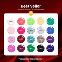 Beetles Gel Nail Polish Kit With U V Light 97Pcs Travel Holiday 45 Colors Gel Polish Set With Nail Stamp Nail Tips Base Top Coat All Season Gel Polish Starter Kit Gift For Women - 20色奢華俱樂部指甲油 - 查看 5