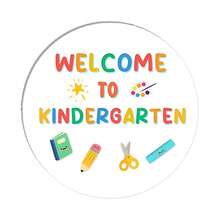 35pcs Personalized Back To School Stickers, Welcome To Kindergarten First Grade First Day Of School Label Sticker, School Day Teacher Folder Label - Multicolor - View 8