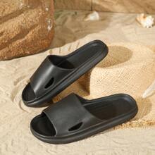 2025 New Fashion Versatile EVA Slip-On House Slippers For Men & Women (Thin Style), Minimalist Ins Style, Similar To Supermarket Version, Classic & Elegant, Lightweight, Breathable, Soft & Comfortable, Suitable For Home, Bathroom, Outdoor, Beach, Leisure