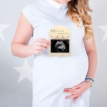 1pc Wooden Ultrasound Photo Frame For Pregnancy Announcement Or Baby Birth Decoration - Multicolor - View 7