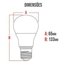 Kit 10 Led Lamps 15w Avant Bulb E27 6500k Cool White 110/220v 1311 Lumens
