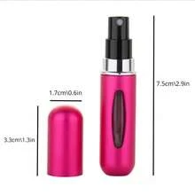 0.41 Oz Reusable Mini Perfume Spray Bottle, Portable Refillable Cosmetic Travel Dispenser - Pink - View 7