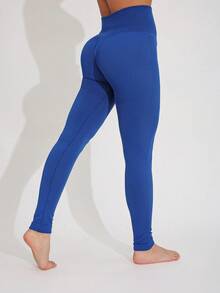 女士休闲纯色高腰弹力紧身裤，柔软舒适，优雅简约，适合健身、瑜伽、日常穿着、户外活动、通勤、派对 - 彩色 - 查看 37