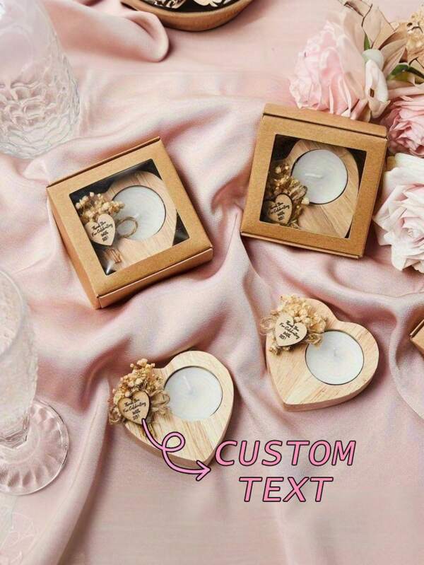 1 peça, 10 peças, 30 peças, 50 peças, porta-velas de casamento personalizado, com capacidade para esculpir nomes e datas, porta-velas em formato de coração, duas opções de cores, presente especial para namoradas, esposas, mães, noivas, madrinhas, perfeito para aniversários, bodas, festas de casamento. Multifuncional, durável, ornamental, reutilizável, requintado, elegante, de alta qualidade, colorido, moderno, personalizado, único, presentes ideais para ele, presentes ideais para ela, namorado, pai, namorada, mãe, família, amigos, sala de chá, casa, jardim, escritório, para aniversários, para o dia dos namorados, para o dia das mães, para aniversários, para o dia dos pais, para formatura, para casamentos, para inauguração de casa