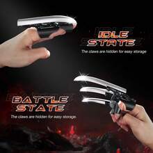 2/3/5 Garras de Wolverine Retráctiles, Diseño Retráctil, Excelente para Juegos de Roles y Decoración de Fiestas, Gadgets para Aliviar el Estrés, Perfectas para Regalos de Fiesta de Cumpleaños, Bromas, Burlas de Día de los Inocentes, Relleno de Bolsas de Regalo, Canastas de Fiesta de Pascua, Excelentes para Decoración de Fiestas - Multicolor - Ver 8