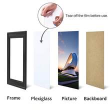 多种尺寸欧式复古装饰相框（设计仅供参考，相纸随机发货），复古风格设计，适用于家居装饰、客厅、卧室、起居室、中央装饰、办公室桌面或墙壁悬挂 - 彩色 - 查看 9