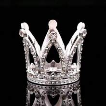 4 piezas Mini adornos de corona de pastel con piedras de strass doradas - Accesorios para hornear de cumpleaños, decoraciones, adornos, adornos pequeños, accesorios, adornos de pastel, decoraciones de pastel, adornos de fiesta, decoraciones de fiesta, apliques, corona, adornos pequeños, adornos, regalos pequeños