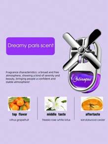 1 pieza Difusor de aromaterapia para decoración del hogar, ambientador de coche, ventilador de aire acondicionado, accesorios interiores de coche, ambientador de fragancia suave y duradera, suministros para San Valentín y bodas