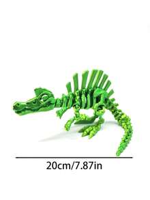 1pc 3D Printed Spinosaurus Dinosaur Model - Adjustable Jaws And Joints, Swinging Model, Home Decoration, And Novelty Gifts, Suitable For Collectible Dinosaur Toys For Dinosaur Biology Enthusiasts