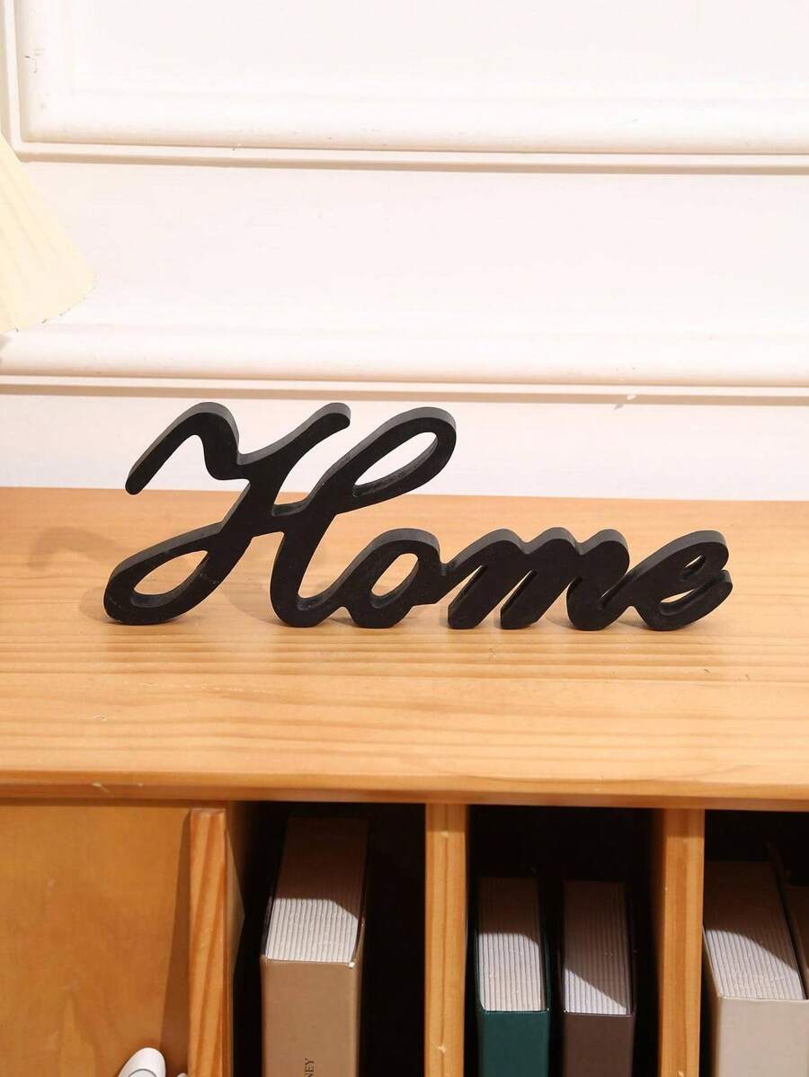 1PCHome Letter Decorative Crafts Are Designed In A Modern Style, Creative And Simple Way. They Are Made Of High-Density Wood-Plastic Composite Panel Materials For Home Decoration, Suitable For Home Use, Party And Party Decoration Gift Box Packaging