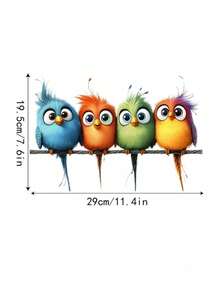 多功能可移除鸟和花贴纸 - 适用于汽车、门、窗和浴室 | 圣诞节、感恩节和新年的理想节日礼物