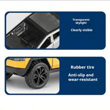 1 buc. Model SUV off-road din metal turnat sub presiune, material caroserie din aliaj de zinc, turnare sub presiune, detaliere realistă. Uși care se deschid, manopera rafinată, construcție robustă, potrivit pentru colecționare, cadouri de ziua de naștere, decor de birou, accesorii auto, cadouri de sărbători.
