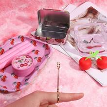 7pcs Rolling Tray Set W/Box Package, Cherry Lovers Can't Miss It! Includes -Friendly Grinder, Classic Size Rolling Tray, Glass Ashtray, Storage Box, Silicone Containers, 3-Tube Storage Containers, Cigarette Finger Holder|  Smoking Accessories Kit, For Besties, Friends, Girls And Any Smokers