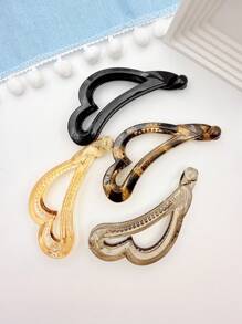1pc 10.5cm Banana Shaped Hair Clip For Women, 2024 New Style, Ponytail And Bun Hair Accessory, Hair Clip, Spring Summer Valentines Hair Clips Claw Clips Hair Claws Hair Barrettes