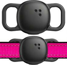 Funda protectora de silicona antideslizante para el rastreador Tile Life360 (2024) para collar de gato, paquete de 2 fundas protectoras ultraresistentes, de fácil instalación y ligeras para collares de perro y mascota, color negro - Multicolor - Ver 1