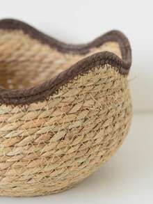 Handmade Rattan Plant Pot Basket - Succulent Flower Pot With Waterproof Lining, Boho Home Decor For Living Room/Balcony, Storage Organizer Basket (Nordic Style) - Multicolor - View 6