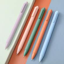 10pcs Macaron Black Ink Ballpoint Pen- Colorful And Cute Ballpoint Pen, Student Office Stationery For Diary, Writing, Office And School Supplies School Supplies,Back To School