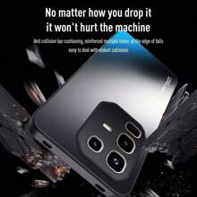 1 Stück Infinix Series Schwarze stoßfeste, hautfreundliche, kratzfeste, lichtechte Handyhülle, passend für Infinix Series