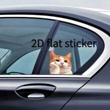 Autocollants 2D plats de chats de rêve de bande dessinée, convenant pour le pare-chocs, le camion, l'ordinateur portable - cadeau unique