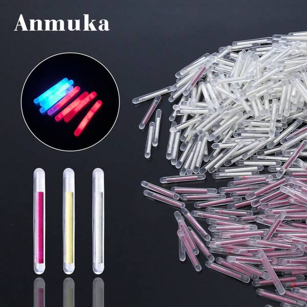Red & Blue Fishing Floats With Glow Stick Accessory For Night Fishing