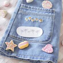 15 Pcs Water-Soluble Embroidery Patches With Self-Adhesive Design, Beginner-Friendly, Suitable For DIY On Skirts, Denim Clothes, Hats, Etc., Including Teaching Videos. Handmade, Handicrafts, DIY Material Packs, DIY Clothing, DIY T-Shirts, DIY Gifts, DIY Fashion, DIY Tutorials, Sewing Tool Kits, Embroidery Sets.