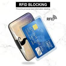 RFID Blocking Mini Aluminum Card Holder Wallet For Women - 月光貓 - 查看 5