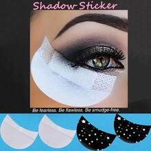 50Pcs Eye Makeup Eyelid Stickers, Eye Shadow Stickers, Sweat-Absorbing Pads - Nonwoven Adhesive Pads Suitable For Eyelash Extension, Eyebrow And Eye Contour Protection, Fragrance-Free Makeup Stickers, Ensure Precise Application And Clear Lines