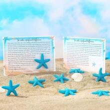 30 Pieces Starfish Card Motivational Story Small Keepsake Appreciation Notecards And Mini Blue Starfish Compliment Cards For Teachers Wedding(10 Sets)