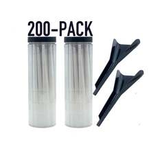 200-Pack Natural Pre-Rolled Cone Rolling Papers - KingSize Ultra Thin & Slow Burning With Tips/Tubes/Loader, Trumpet Shape For Easy Rolling - Perfect Valentine's Day & Holiday Gift Set For Smokers - 彩色 - 查看 8