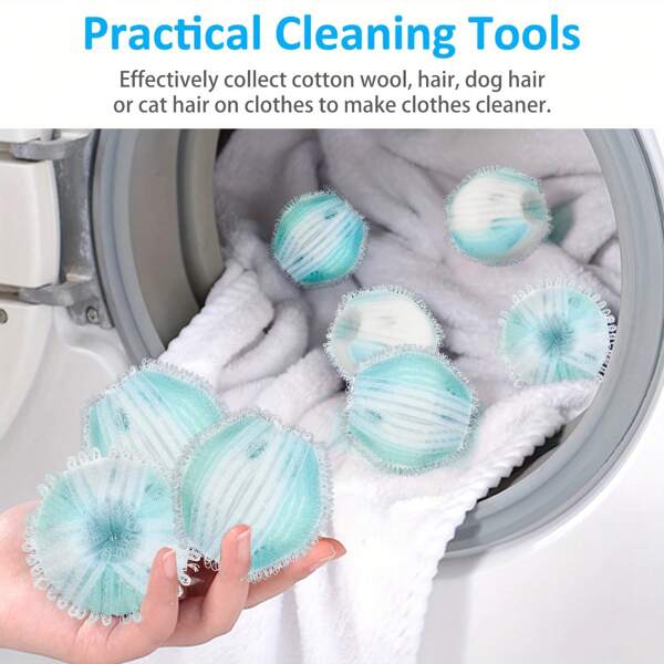 Reusable Pet Hair Removal Washing Machine Balls Durable Lint Trap Fur-Free Laundry