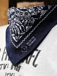 1pc Creative Gift, New Retro Maritime Outdoor Multifunctional Bandana, Headband, Street Dance, Hip Hop, Decoration, Lightweight Vintage Sailboat Print Square Scarf, Suitable For Men And Women, Motorcycle Riding, Halloween Gift, Machine Washable Retro Streetwear Accessory, Motorcycle Accessory | Exquisite Design Scarf | 100% Scarf, Headband, Bandana
